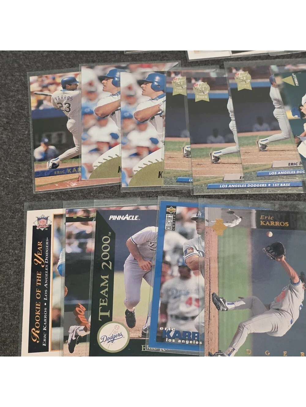 Eric Karros Baseball Card Lot -35 Cards, Many Rookies